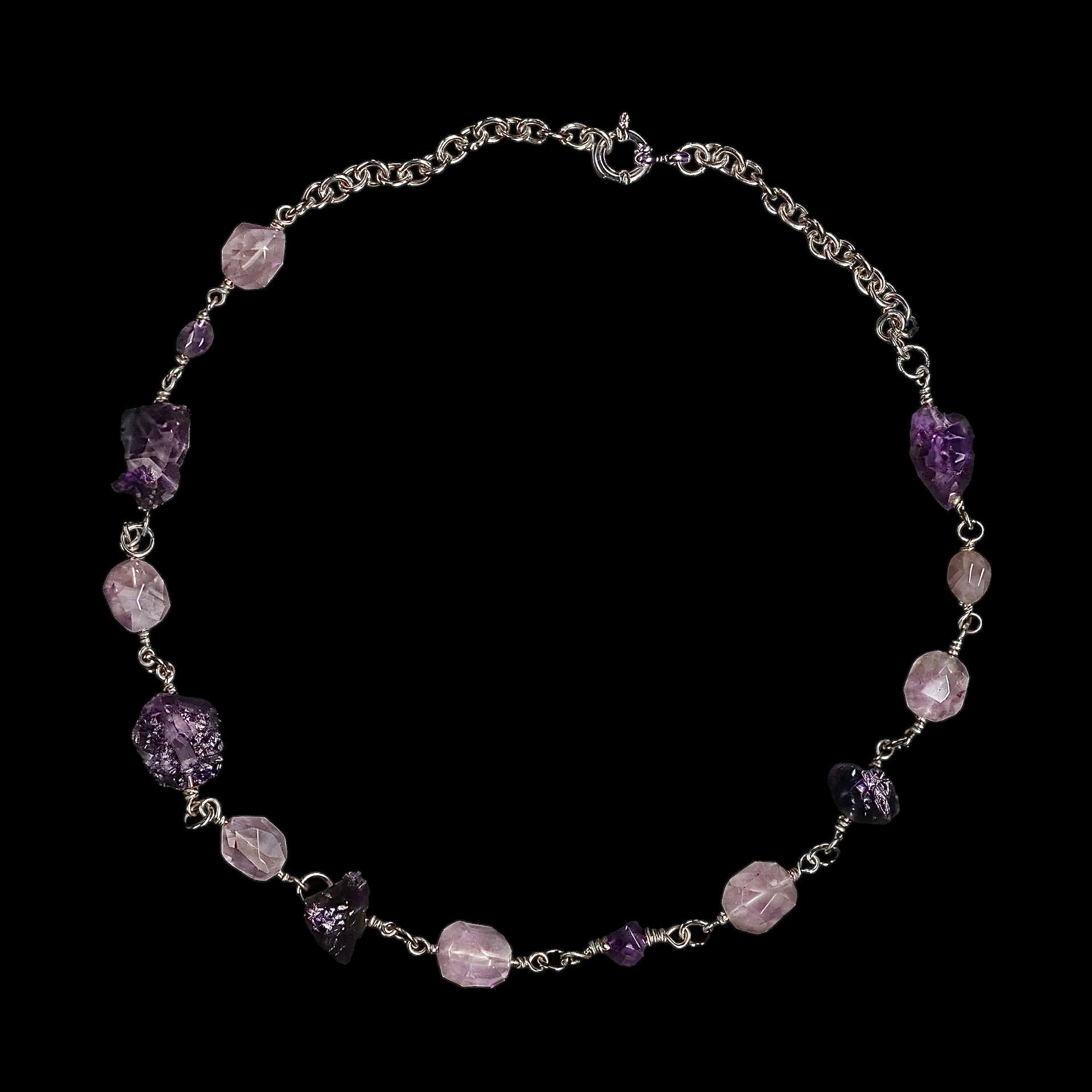 Custom Luxury Necklace with Precious Gemstones and Freshwater Pearls - SURREALIUM